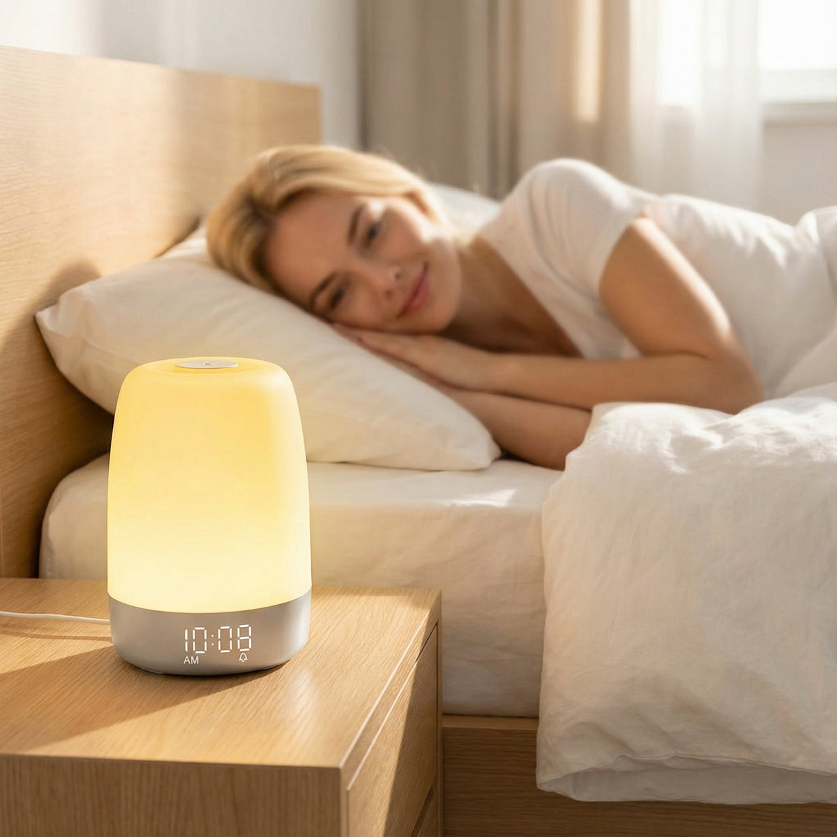 Dimmbares Wake-up Light mit Zonsopgang-Simulation