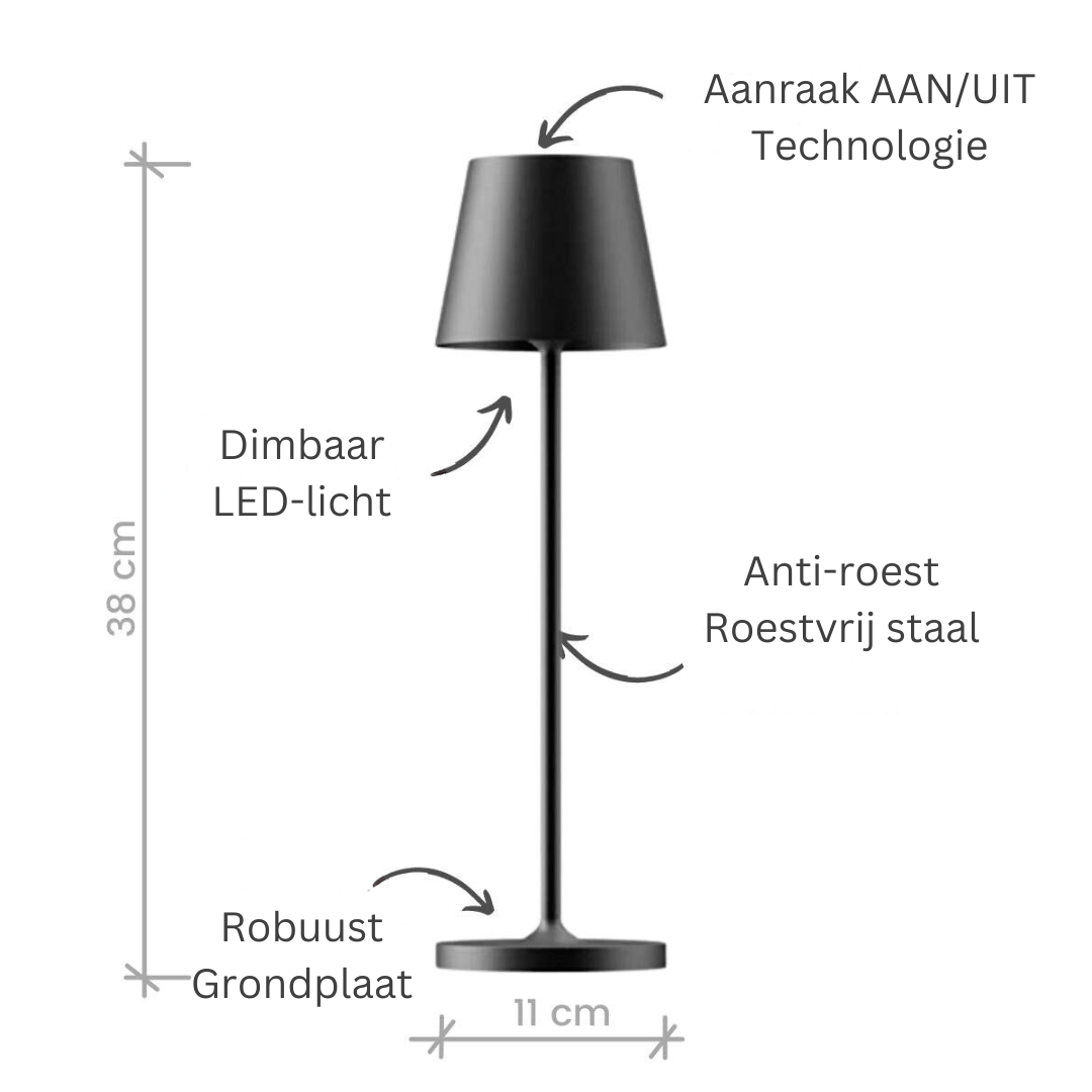 Dimmbare LED-Tischleuchte mit Touch-Bedienung