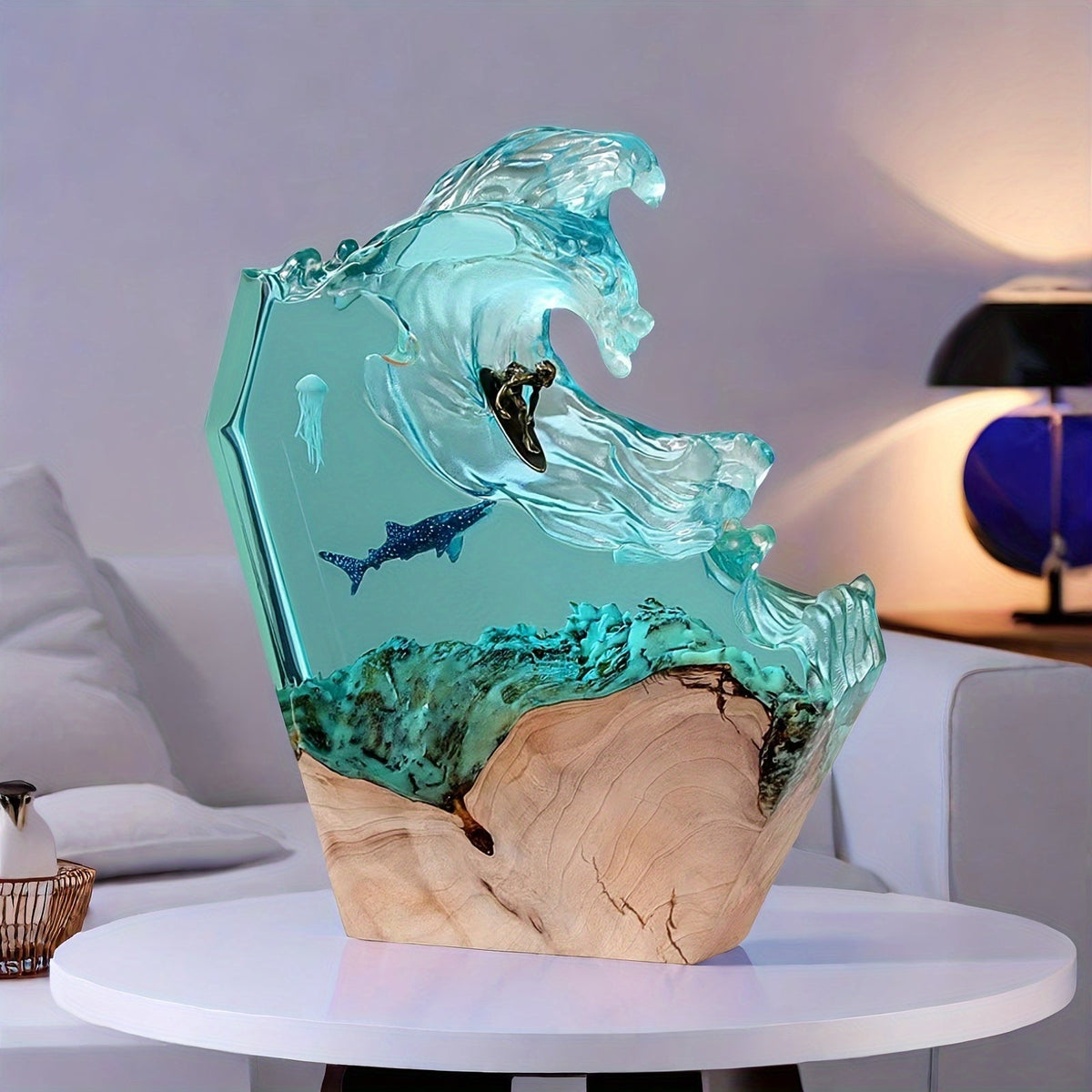 Resin-Stimmungslampe mit Dimmbarem LED-Licht