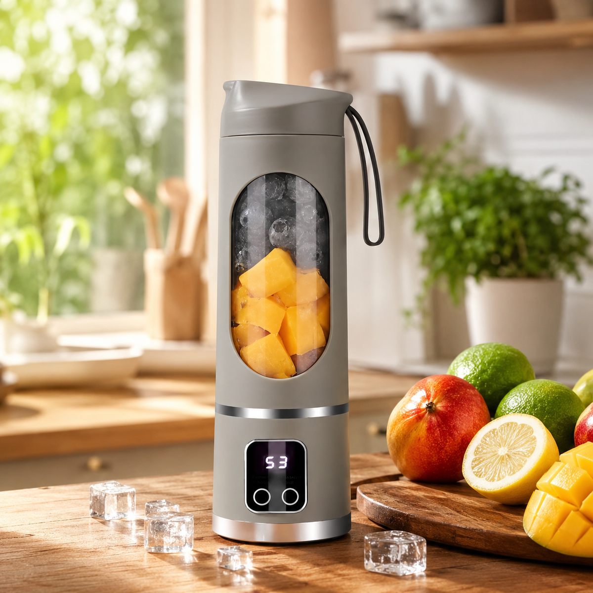 Tragbarer Standmixer mit Digitalem Display