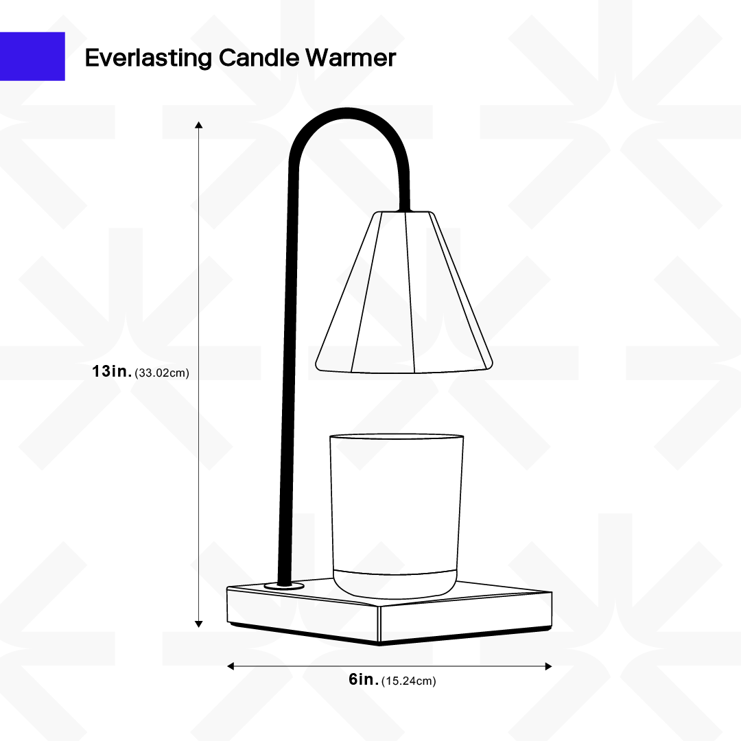 Elektrische Kerzenwärmer Lampe mit Marmorfuß