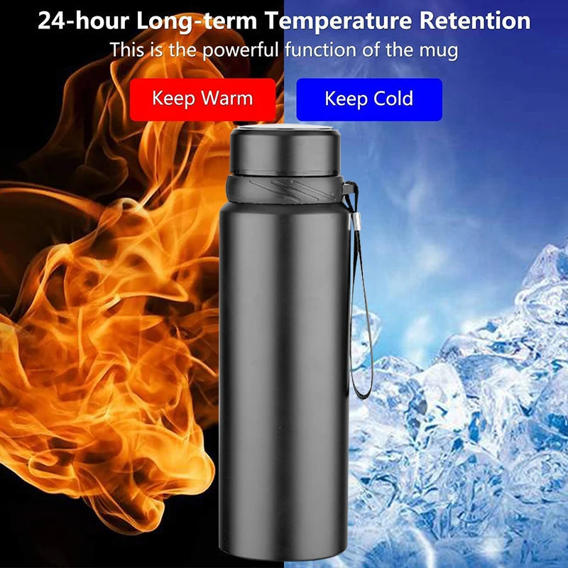 Edelstahl-Thermosflasche 1000 ml mit doppelter Wandung