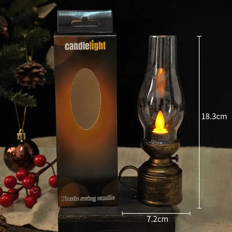 LED-Laterne mit Flackereffekt und Batteriebetrieb