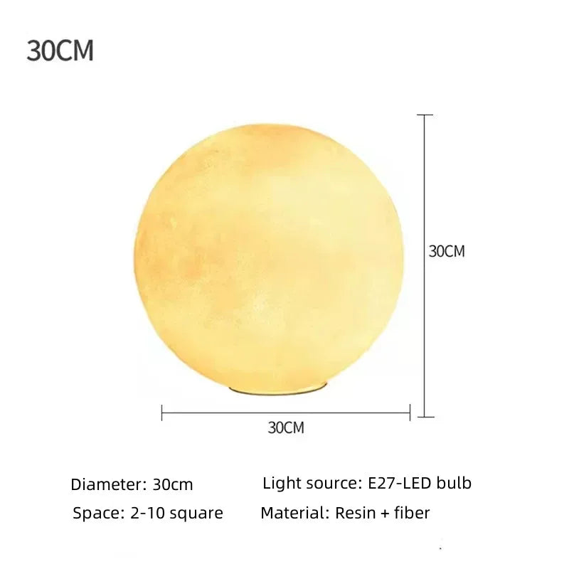 Dimmbare Mond-Stehlampe mit LED-Beleuchtung