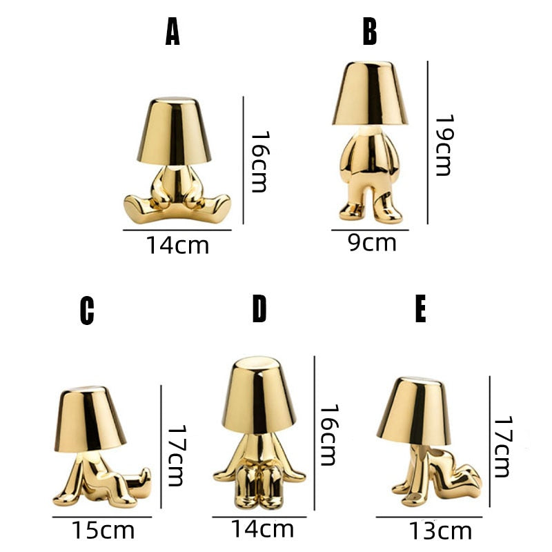 Dimmbare LED-Figurlampe mit Touch-Sensor und Akku