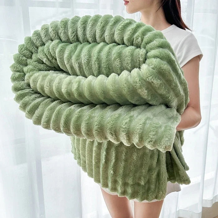 Flanell-Kuscheldecke mit doppelseitigem Design
