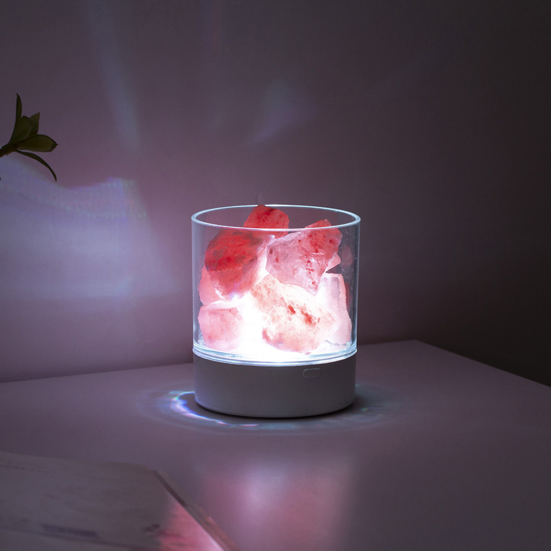 Dimmbare Himalaya-Salzlampe mit Touch-Bedienung