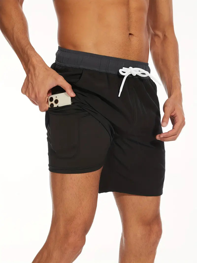 Herren-Badehose mit Handytasche