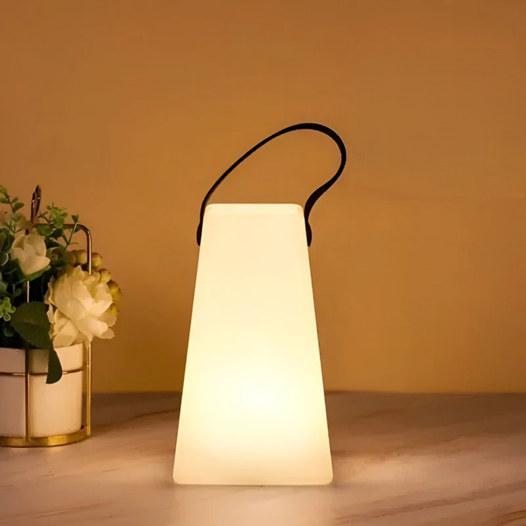 Kabellose LED-Tischleuchte mit Dimmfunktion und Farbwechsel