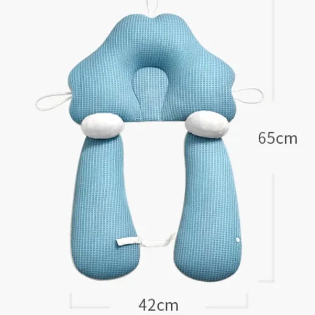 Ergonomisches Babykissen mit Kopfformung aus Baumwolle