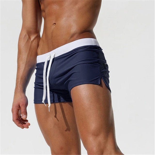 Herren-Badehose mit elastischem Bund und Kordelzug
