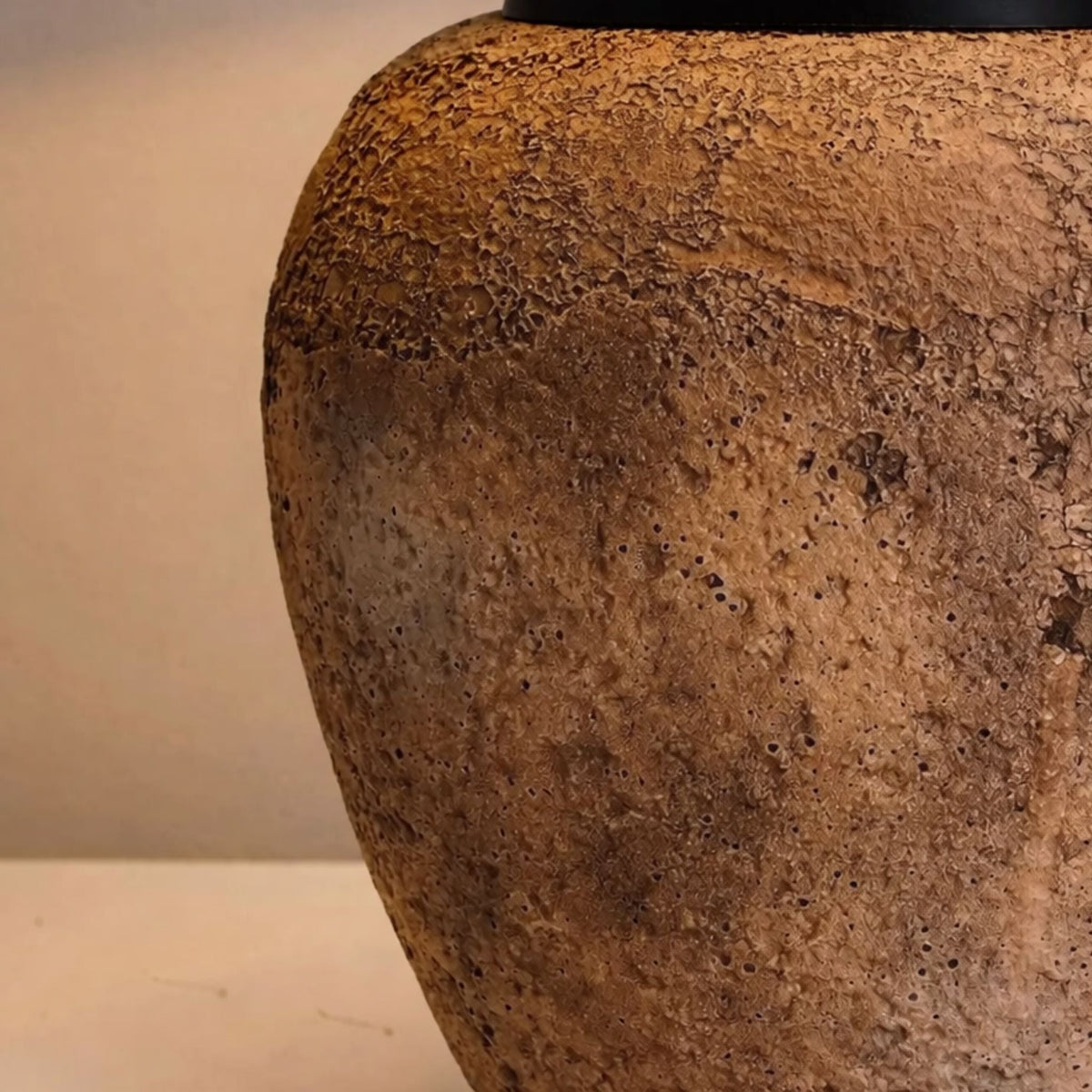 Keramik-Tischleuchte mit Leinenschirm 48 cm | 101-Elderly