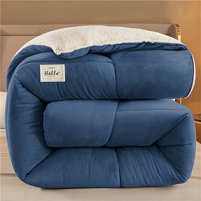 Wendbare Sherpa-Bettdecke mit wärmendem Fleece