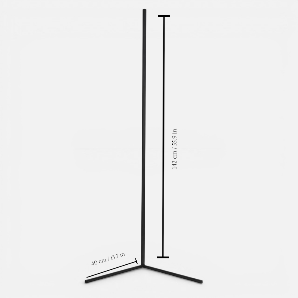 Dimmbare LED-Stehlampe 142 cm mit Fernbedienung