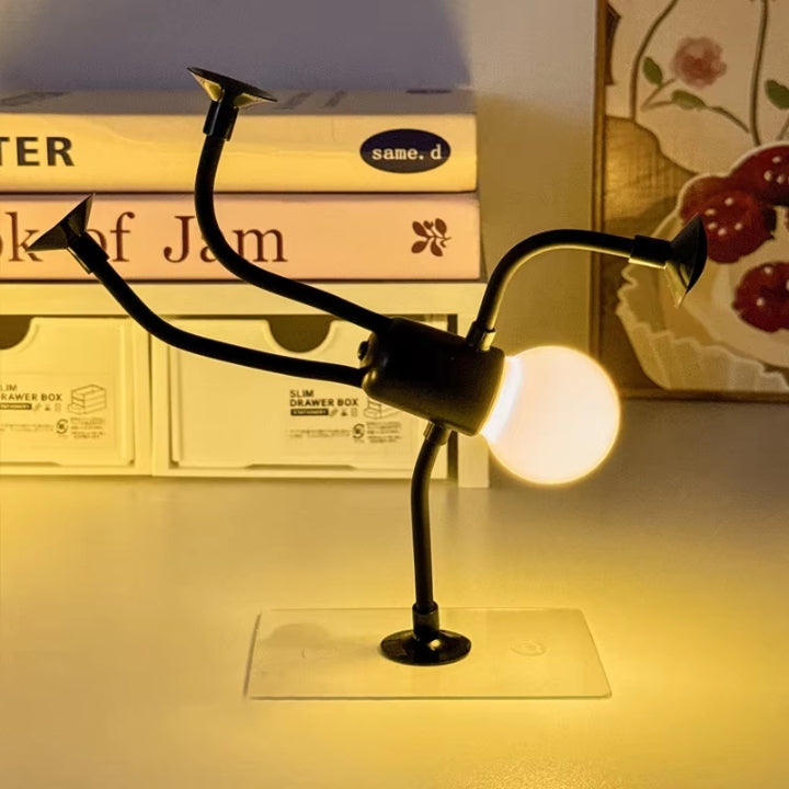 Flexible LED-Figurenlampe 18 cm mit Saugnäpfen