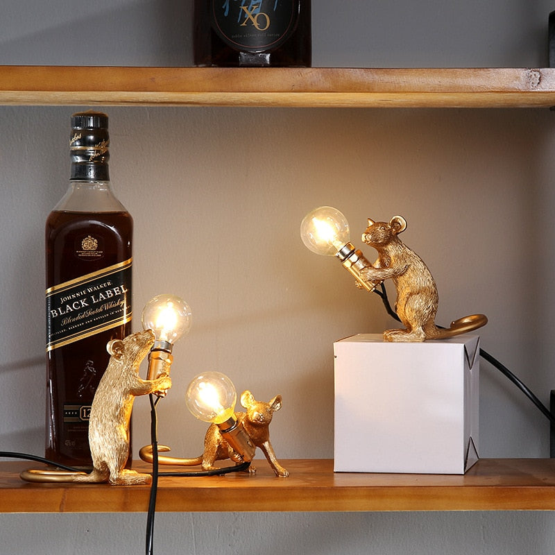 Dekorative Maus-Tischlampe mit Warmem Stimmungslicht