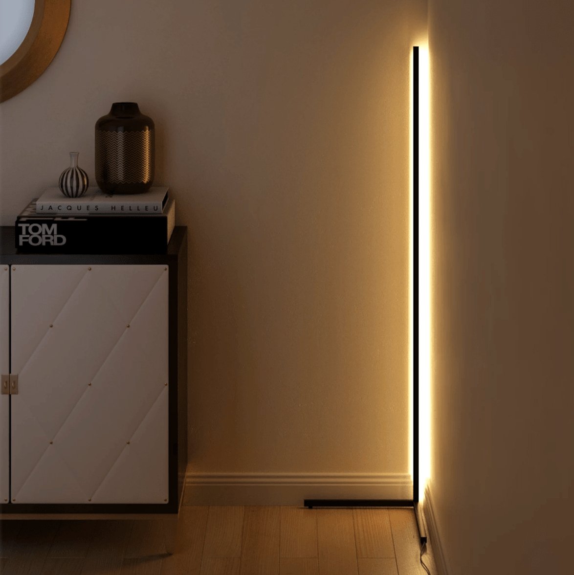 LED-Stehleuchte mit RGB-Farbwechsel und Fernbedienung