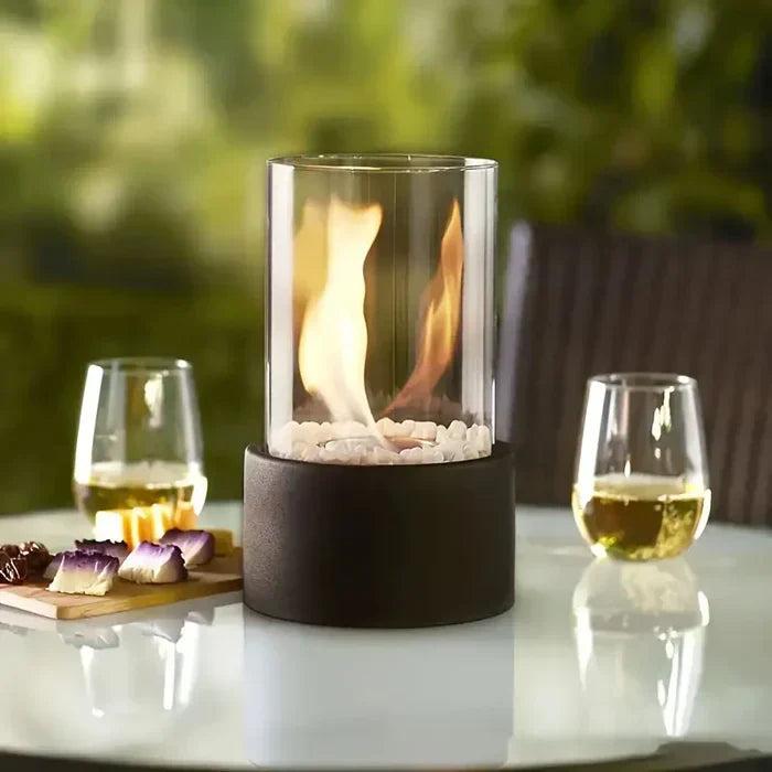 Tragbare Tischlaterne mit Flammeneffekt