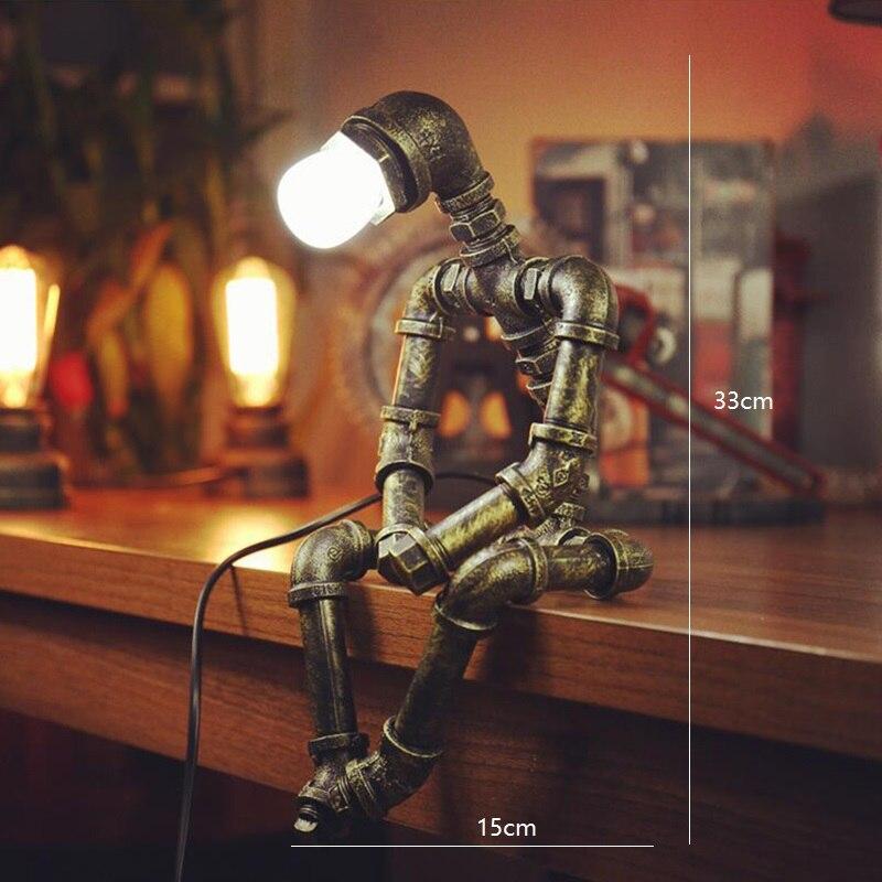 Industrielle Roboter-Tischlampe mit verstellbaren Gliedern