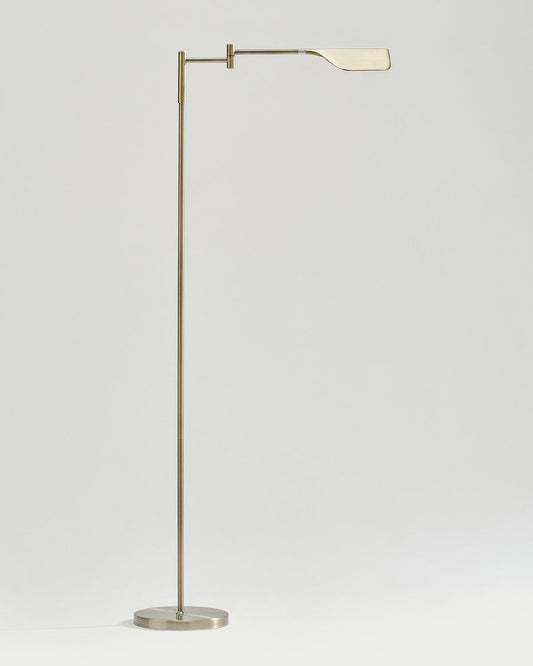 Dimmbare LED-Stehleuchte im Blatt-Design 135 cm aus Metall