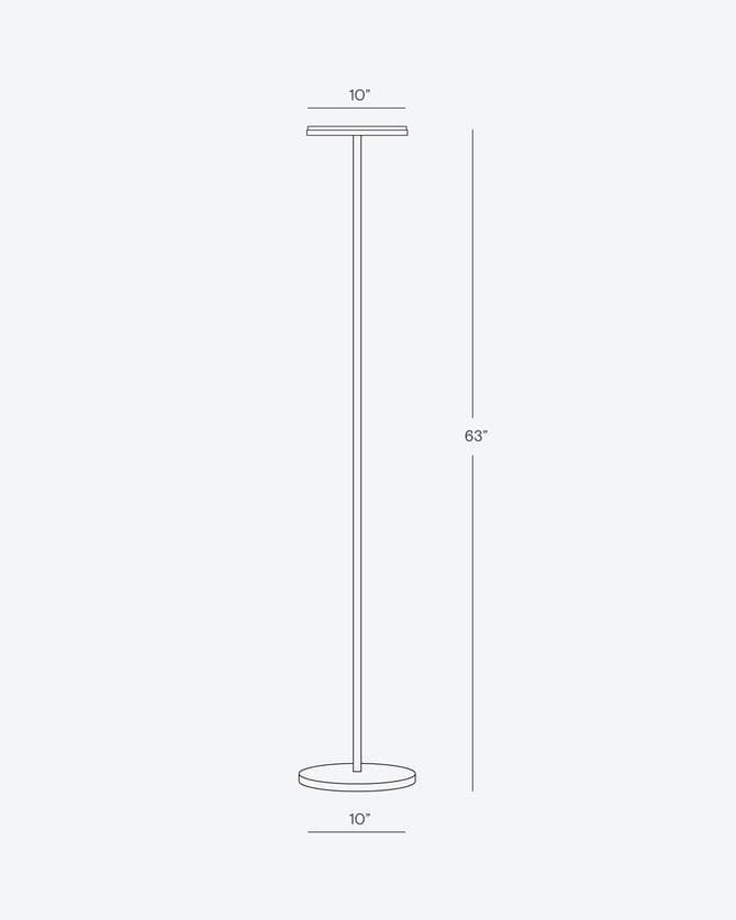 Moderne Dimmbare LED-Stehlampe mit Verstellbarem Kopf