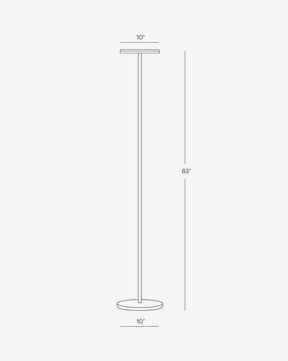 Moderne Dimmbare LED-Stehlampe mit Verstellbarem Kopf