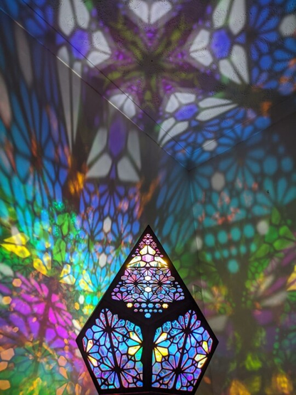 Boho-Diamant-Tischlampe mit USB-LED