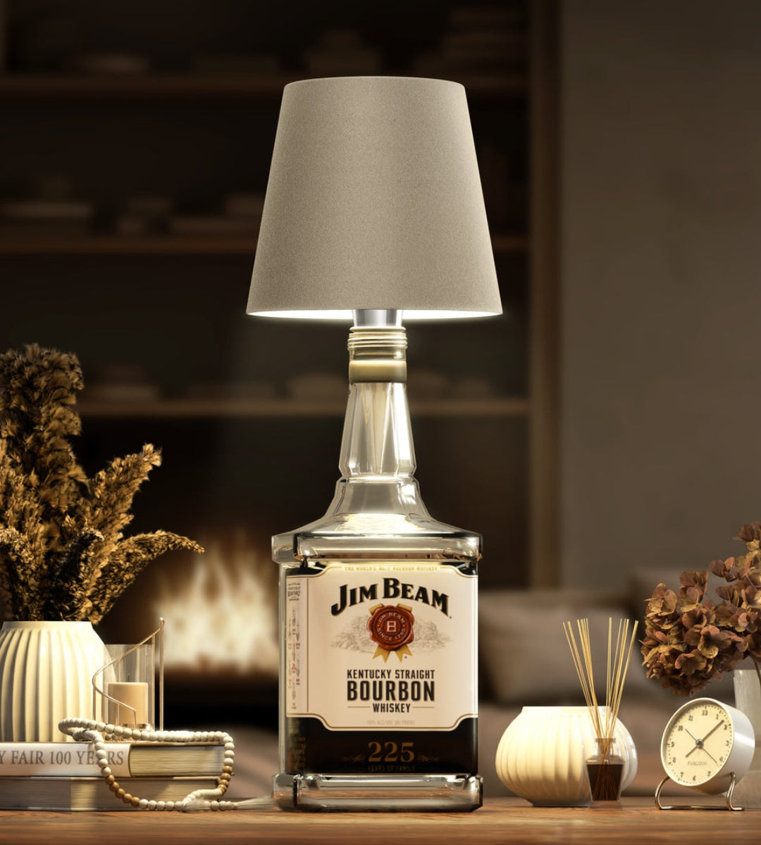 Wiederaufladbare LED-Flaschenlampe aus Aluminium für Weinflaschen