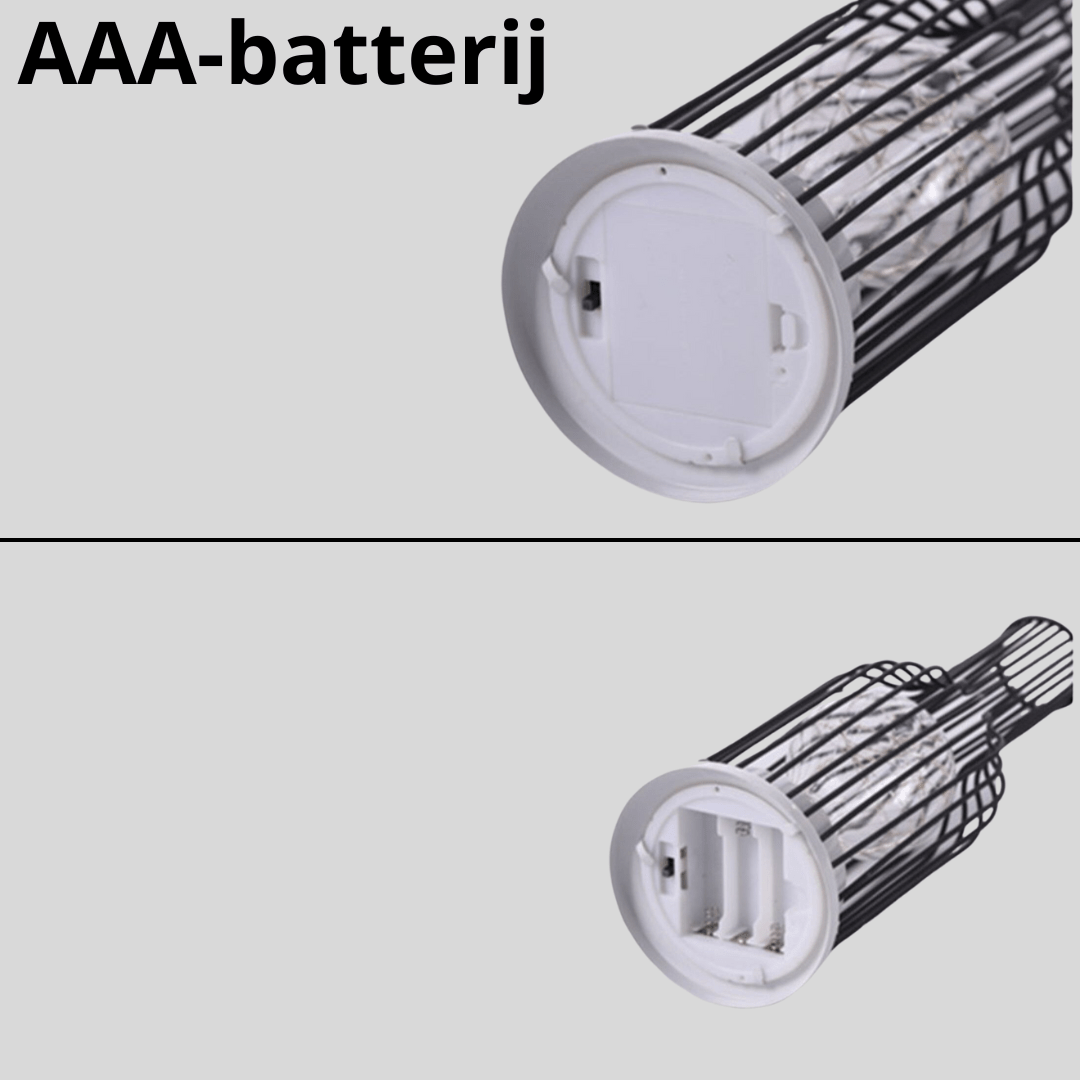 Drahtlose LED-Tischleuchte aus Stahl mit Batteriebetrieb