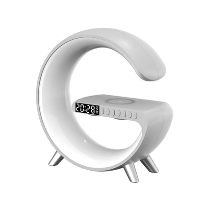 Digitaler Wecker mit Bluetooth-Lautsprecher und Induktionsladestation