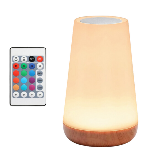 Dimmbare RGB-Tischlampe mit praktischer Fernbedienung
