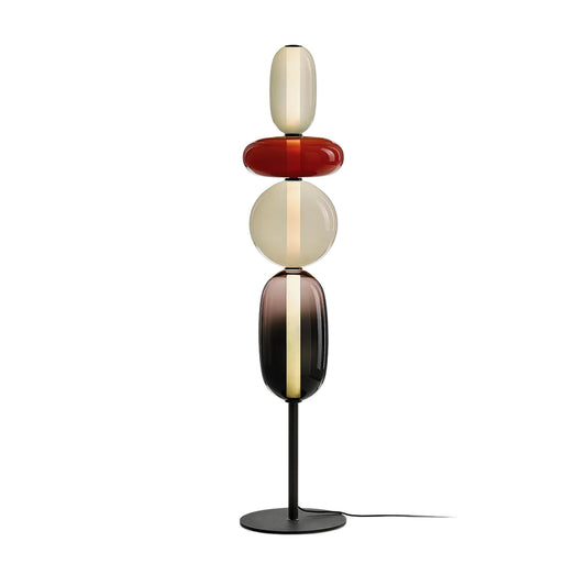 Moderne Glas-Stehleuchte mit Integrierter LED