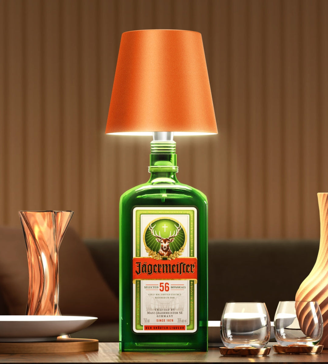 Wiederaufladbare LED-Flaschenlampe aus Aluminium für Weinflaschen