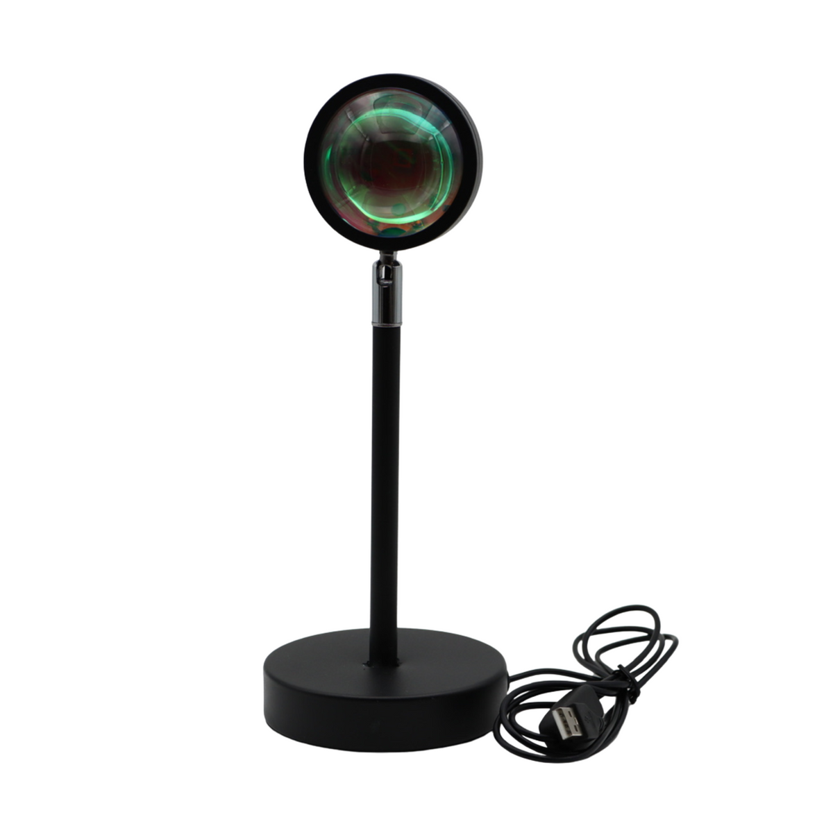 LED-Sonnenuntergangslampe mit 16 Farbmodi und 360°-Drehkopf