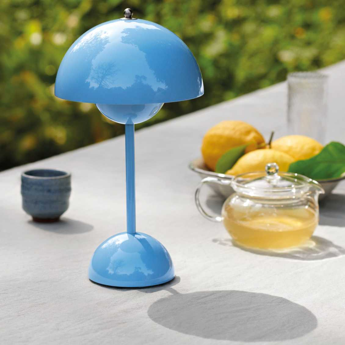 Drahtlose Pilz-Tischlampe mit USB-Ladefunktion