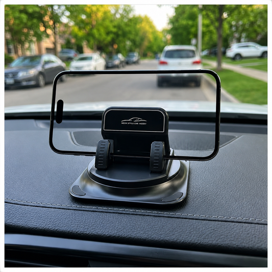 360° Drehbare Dashboard-Handyhalterung mit Anti-Rutsch-Silikon – Universell & Ohne Montage