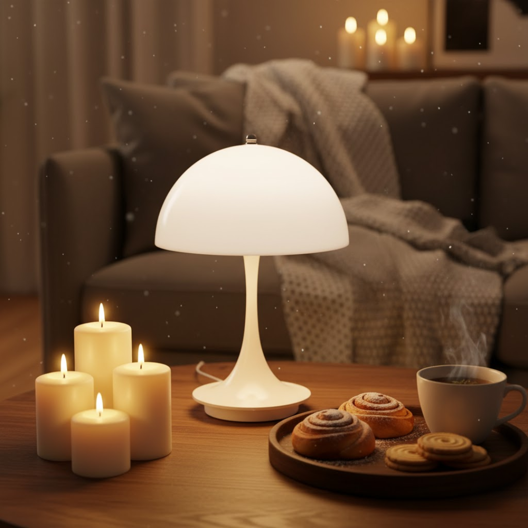 Drahtlose LED-Tischlampe mit Akkubetrieb