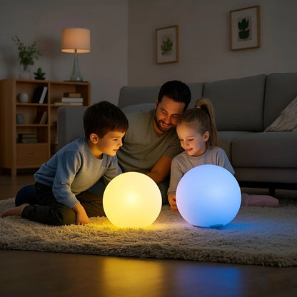 Drahtlose LED-Kugelleuchte mit Akkubetrieb