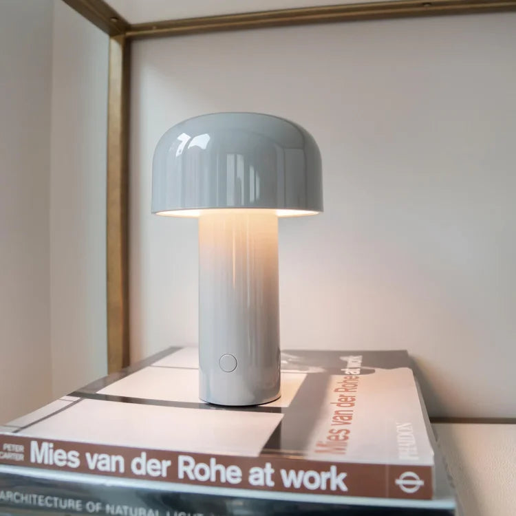 Drahtlose Pilz-Tischlampe mit Dimmbarem LED-Licht