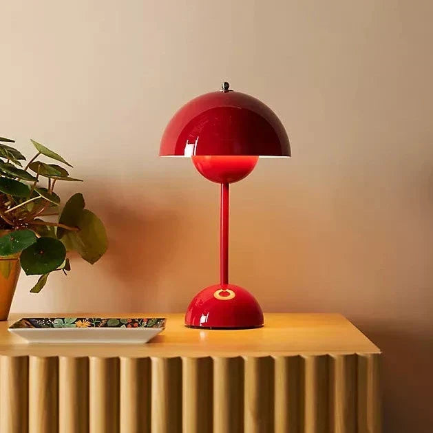 Drahtlose Pilz-Tischlampe mit USB-Ladefunktion