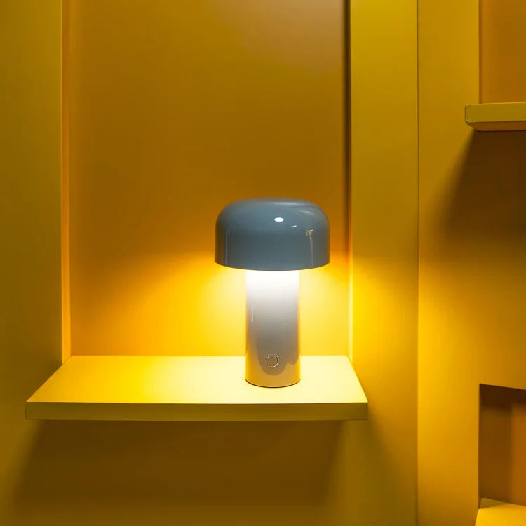 Drahtlose Pilz-Tischlampe mit Dimmbarem LED-Licht