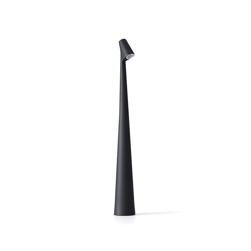 Wiederaufladbare Tischlampe Aluminium Dimmbar LED Touch Kegelförmiger Lampenschirm Modern 45 cm