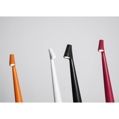 Wiederaufladbare Tischlampe Aluminium Dimmbar LED Touch Kegelförmiger Lampenschirm Modern 45 cm
