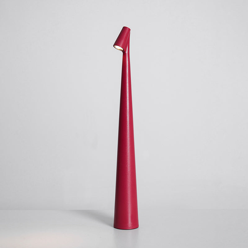 Wiederaufladbare Tischlampe Aluminium Dimmbar LED Touch Kegelförmiger Lampenschirm Modern 45 cm