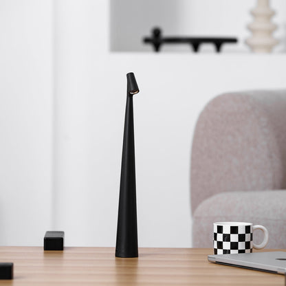 Wiederaufladbare Tischlampe Aluminium Dimmbar LED Touch Kegelförmiger Lampenschirm Modern 45 cm