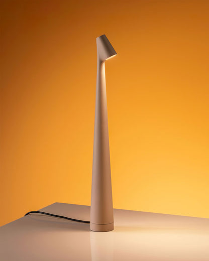 Wiederaufladbare Tischlampe Aluminium Dimmbar LED Touch Kegelförmiger Lampenschirm Modern 45 cm