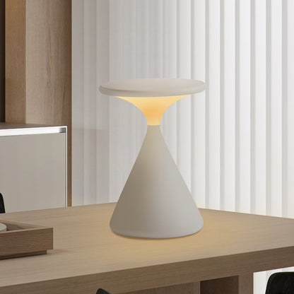 Dimmbare LED-Tischleuchte mit Akku in Sanduhrform