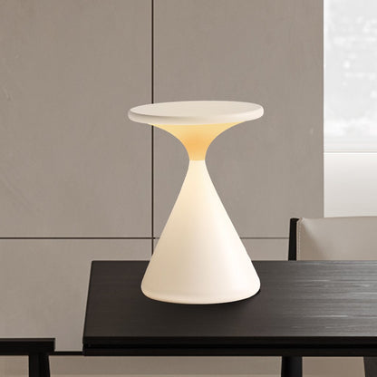 Dimmbare LED-Tischleuchte mit Akku in Sanduhrform