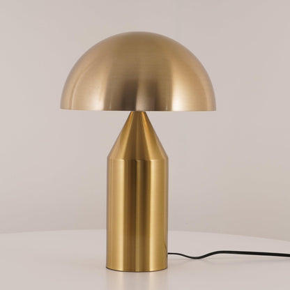 Geometrische Tischleuchte aus Metall mit Schnurschalter