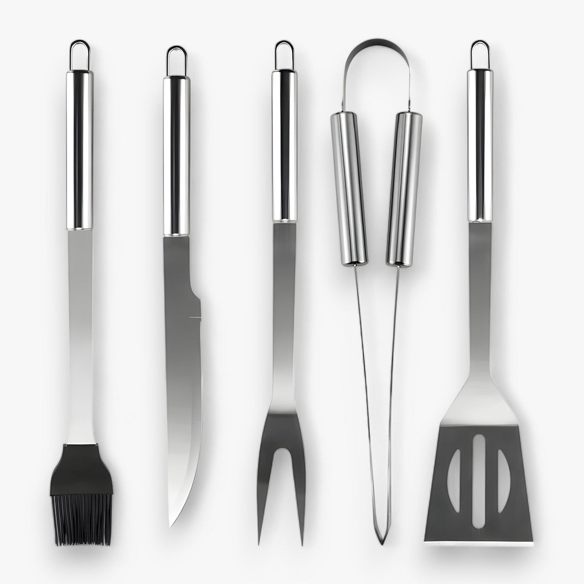 Edelstahl-Grillbesteck-Set mit praktischer Tragetasche